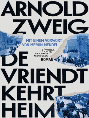 cover image of De Vriendt kehrt heim